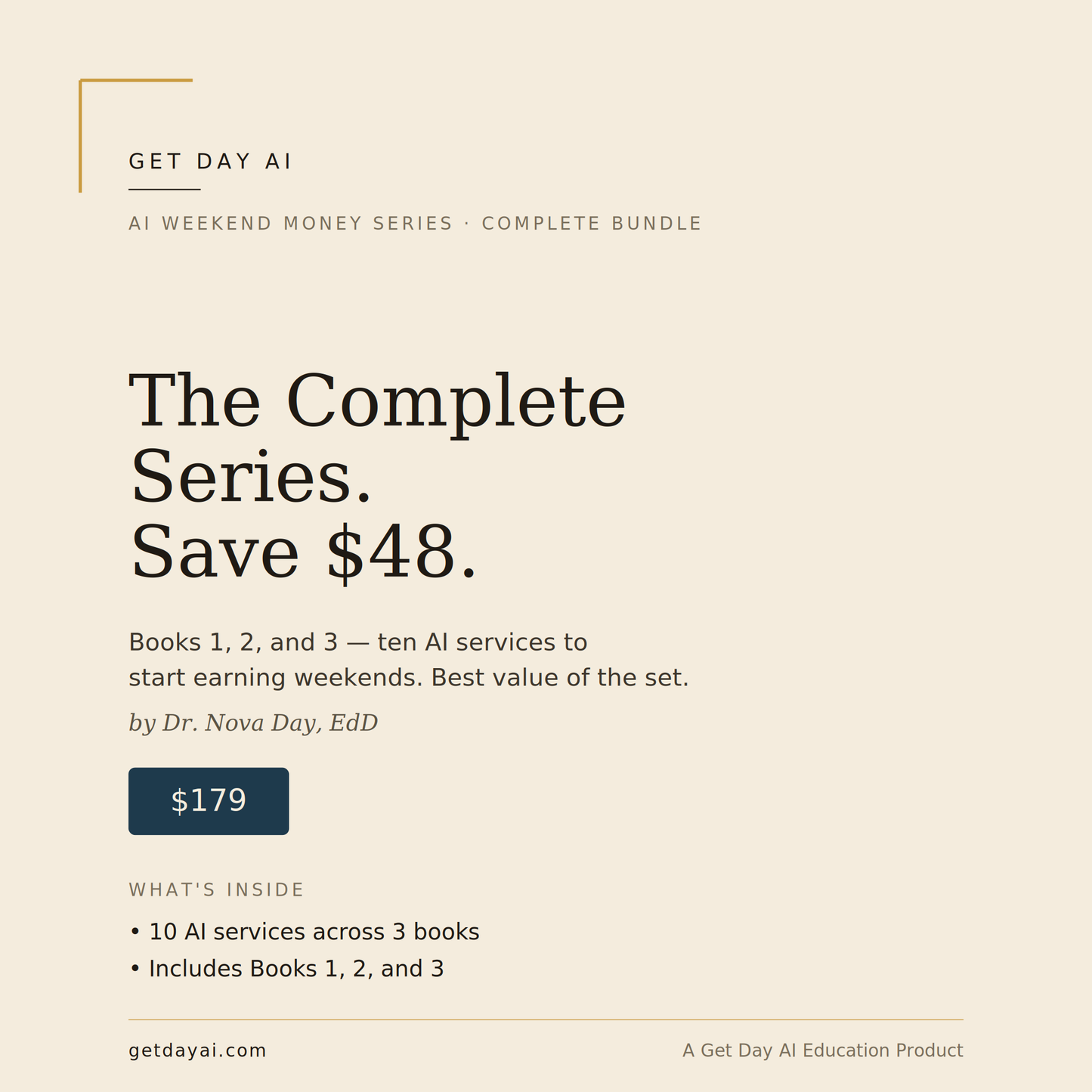 AI Weekend Money Series — Complete Bundle (Books 1, 2, 3)
