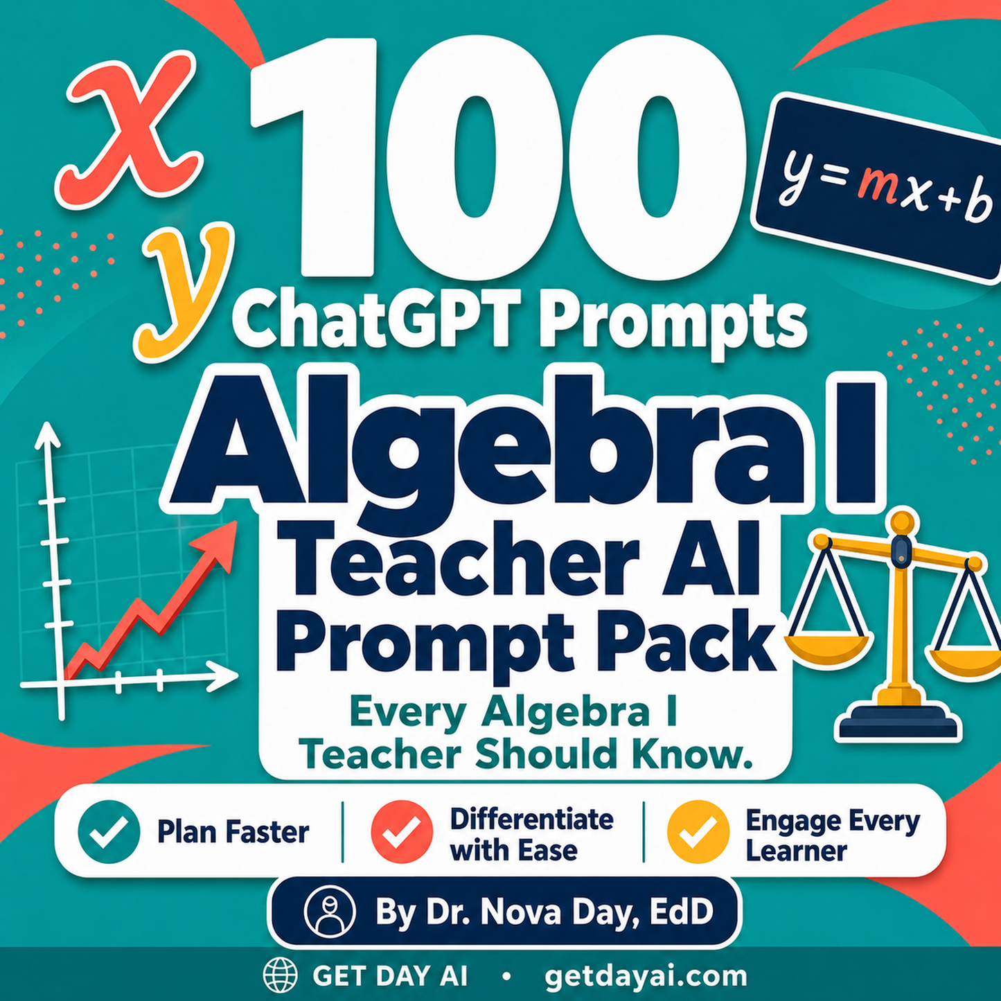 100 ChatGPT Prompts — Algebra I Teacher AI Prompt Pack