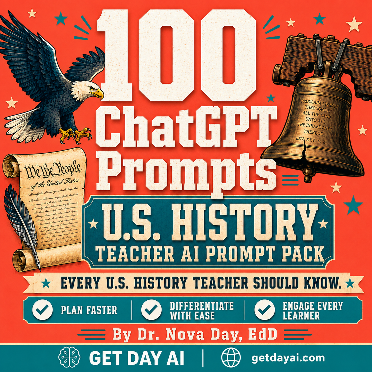 100 ChatGPT Prompts — U.S. History Teacher AI Prompt Pack