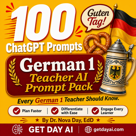 German 1 Teacher AI Prompt Pack