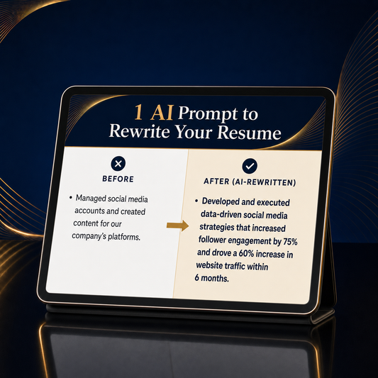 1 AI Prompt to Rewrite Your Resume