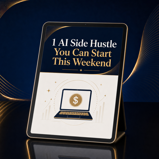 1 AI Side Hustle You Can Start This Weekend