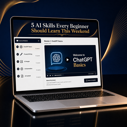 5 AI Skills Every Beginner Should Learn This Weekend