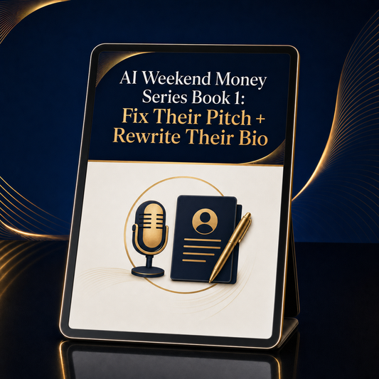 AI Weekend Money Series Book 1: Fix Their Pitch + Rewrite Their Bio