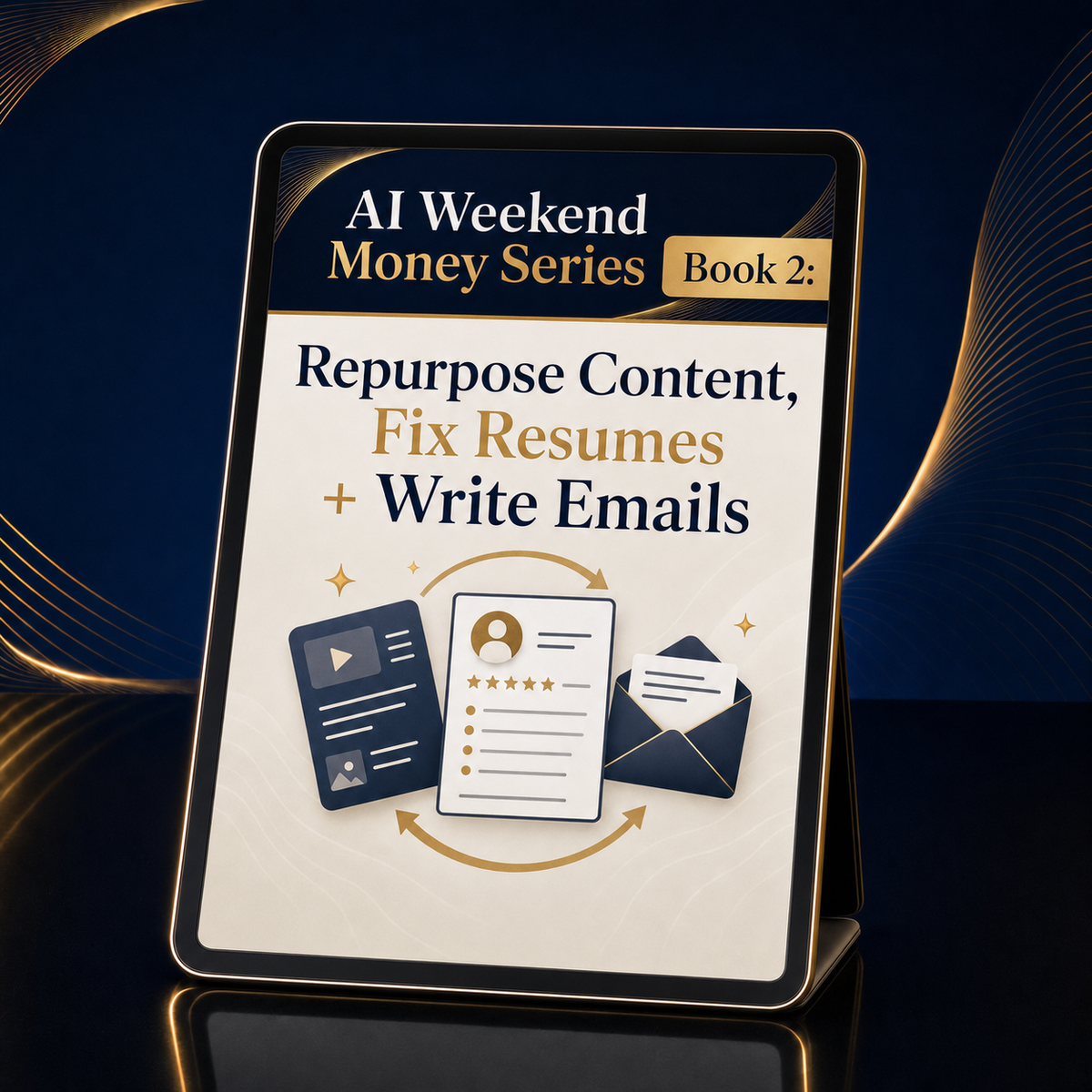 AI Weekend Money Series Book 2: Repurpose Content, Fix Resumes + Write Emails