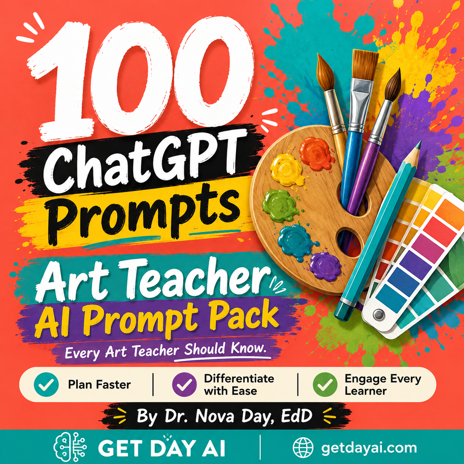 100 ChatGPT Prompts — Art Teacher AI Prompt Pack