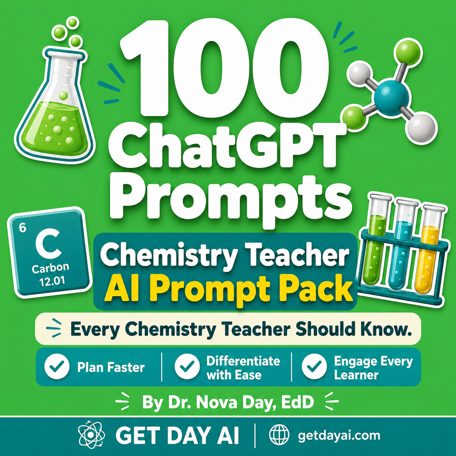 100 ChatGPT Prompts — Chemistry Teacher AI Prompt Pack