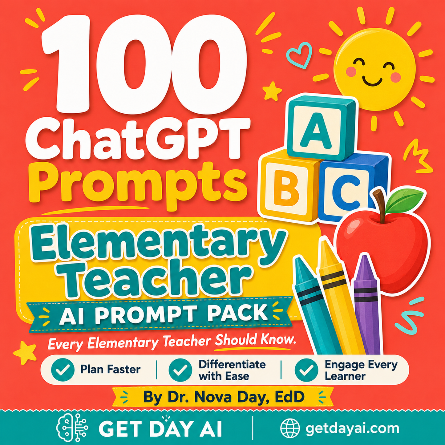 100 ChatGPT Prompts — Elementary Teacher AI Prompt Pack