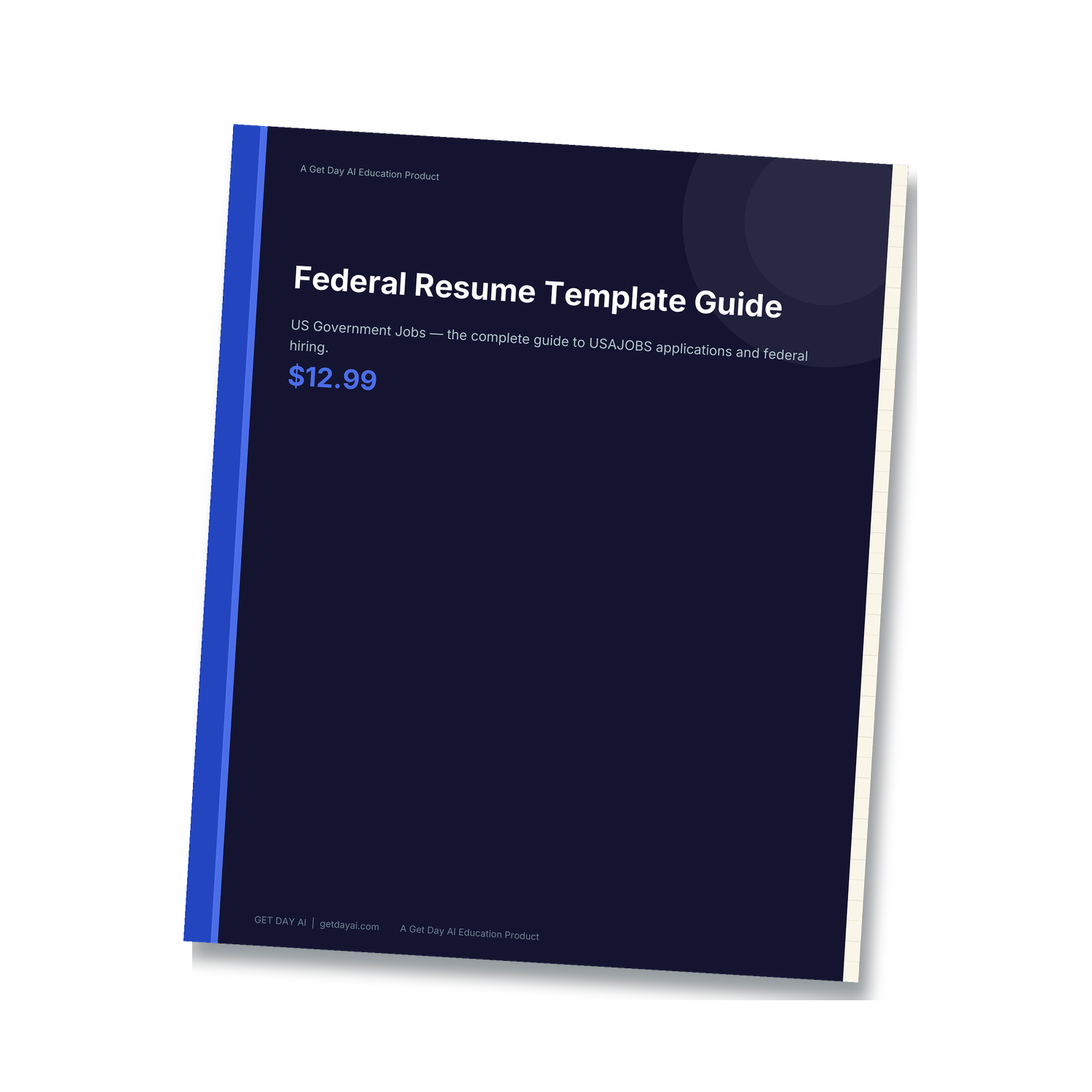 Federal Resume — cover