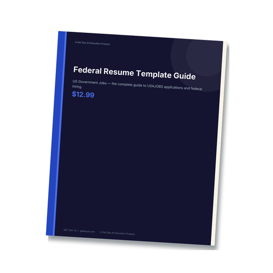 Federal Resume — cover