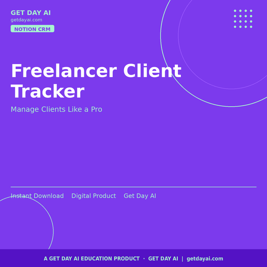 Freelancer CRM & Client Tracker — cover