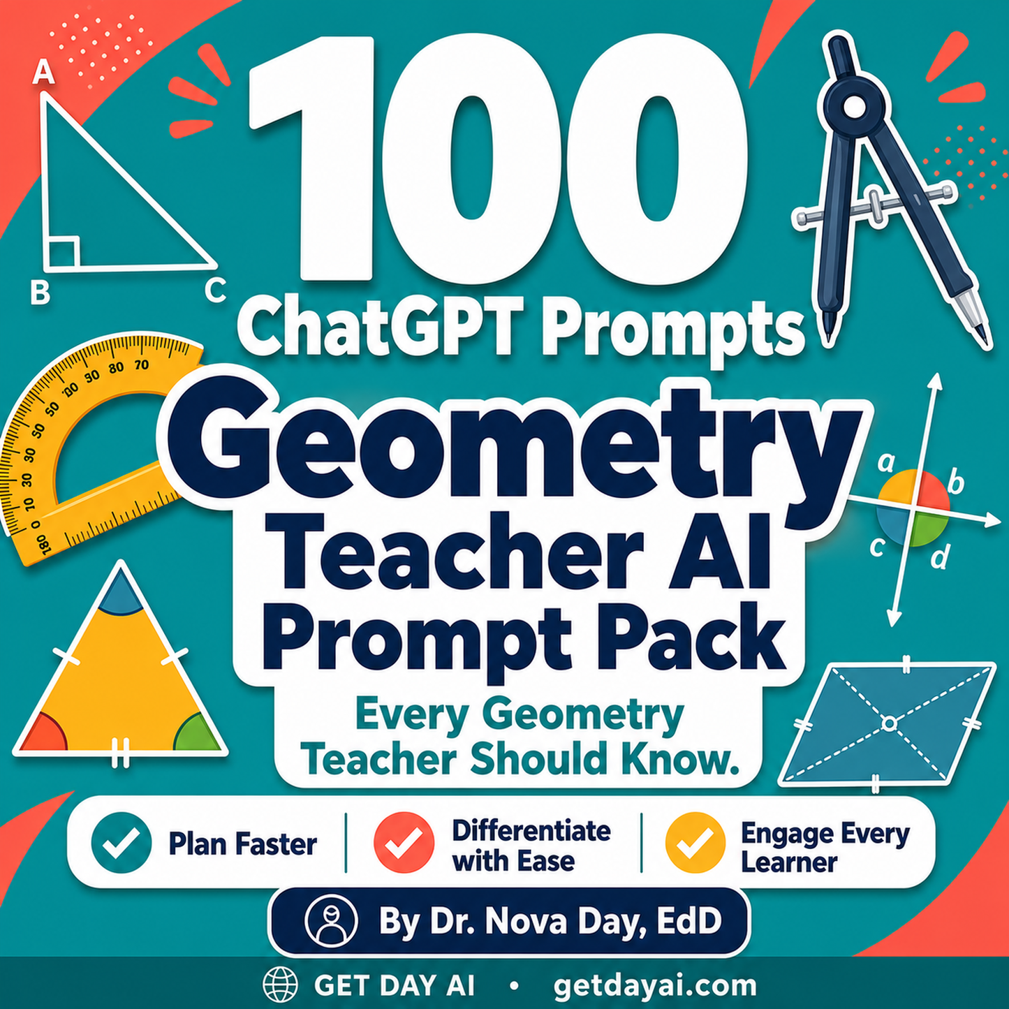 100 ChatGPT Prompts — Geometry Teacher AI Prompt Pack