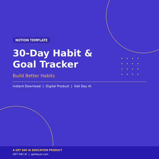 30-Day AI Habit Tracker Sample Page