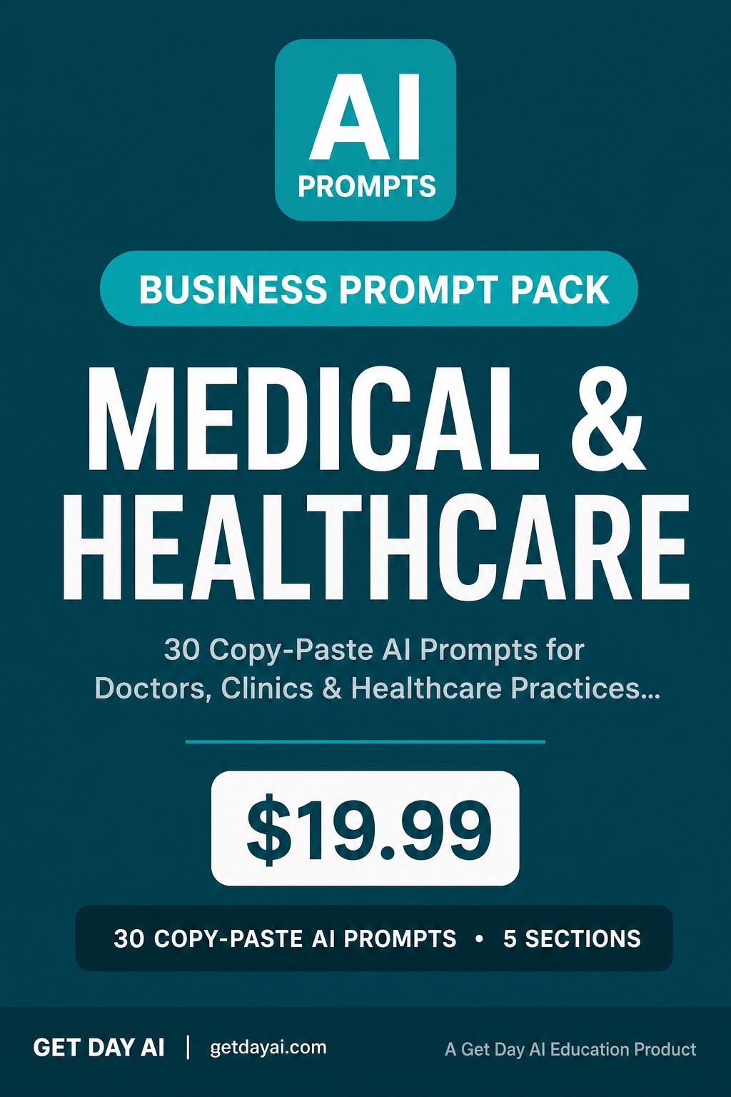 Medical & Healthcare AI Prompt Pack — cover