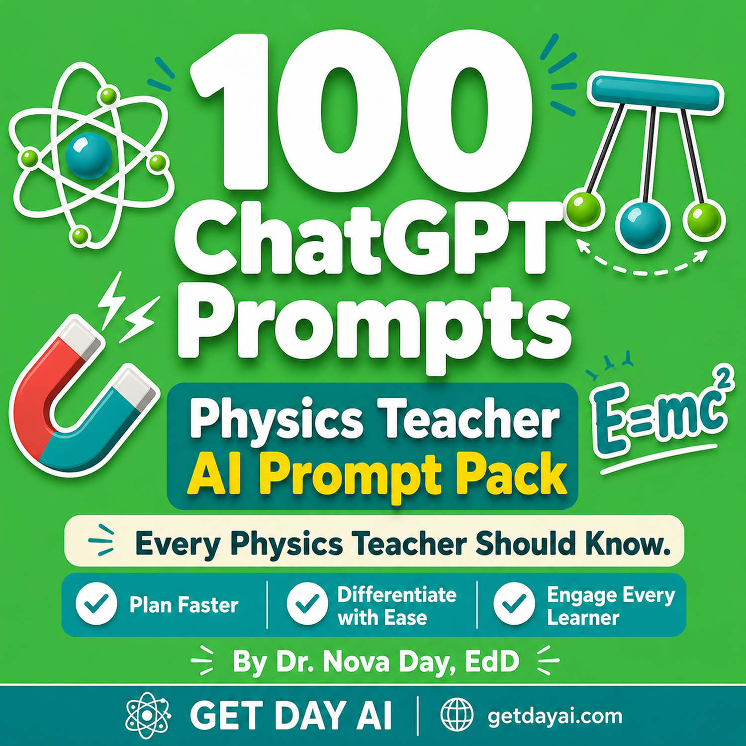100 ChatGPT Prompts — Physics Teacher AI Prompt Pack