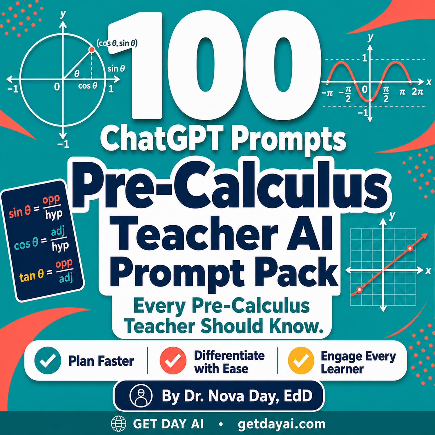 100 ChatGPT Prompts — Pre-Calculus Teacher AI Prompt Pack