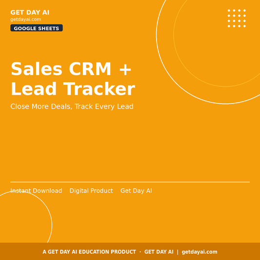 Sales CRM & Lead Pipeline Tracker — cover