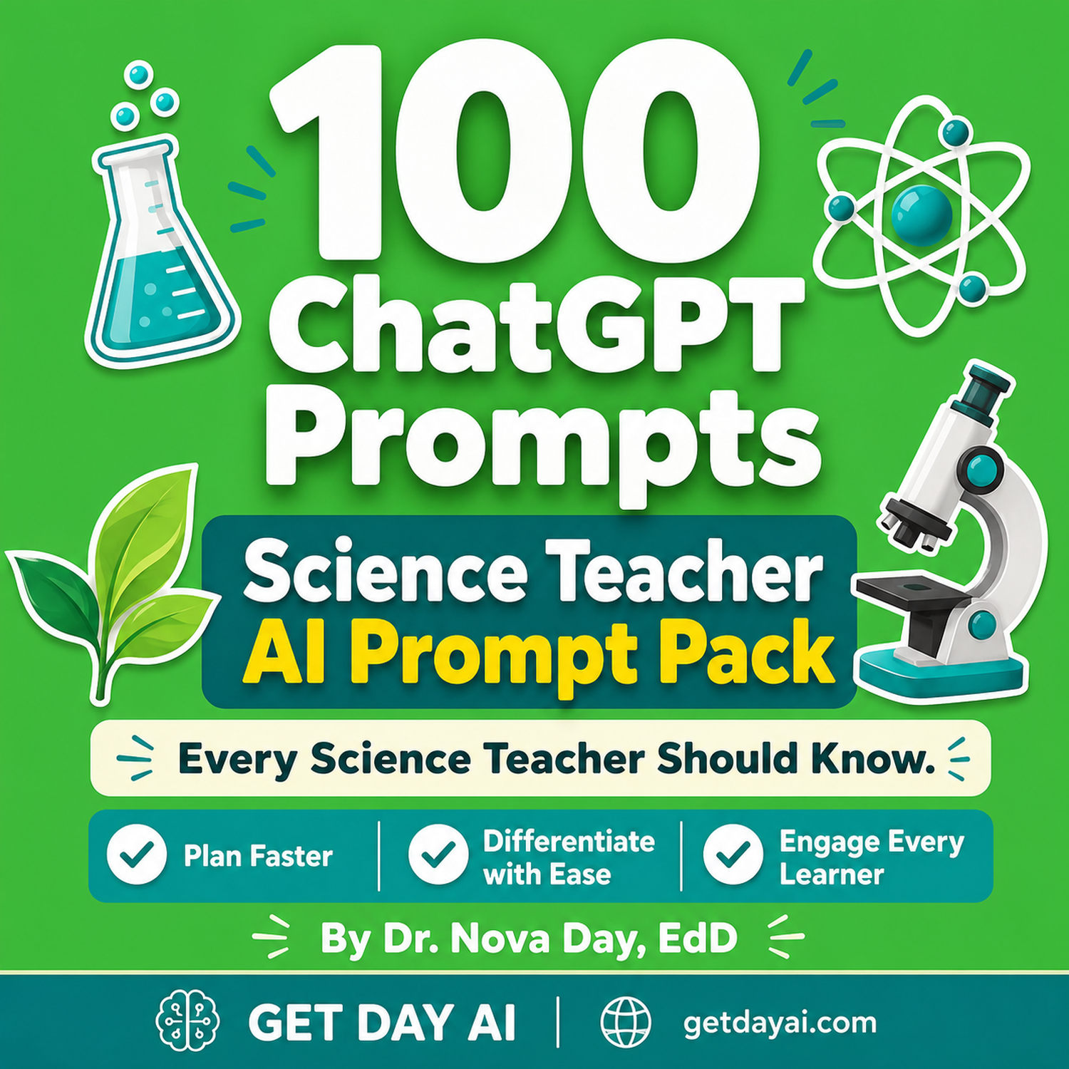 100 ChatGPT Prompts — Science Teacher AI Prompt Pack