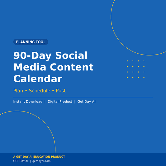 90-Day Social Media Calendar