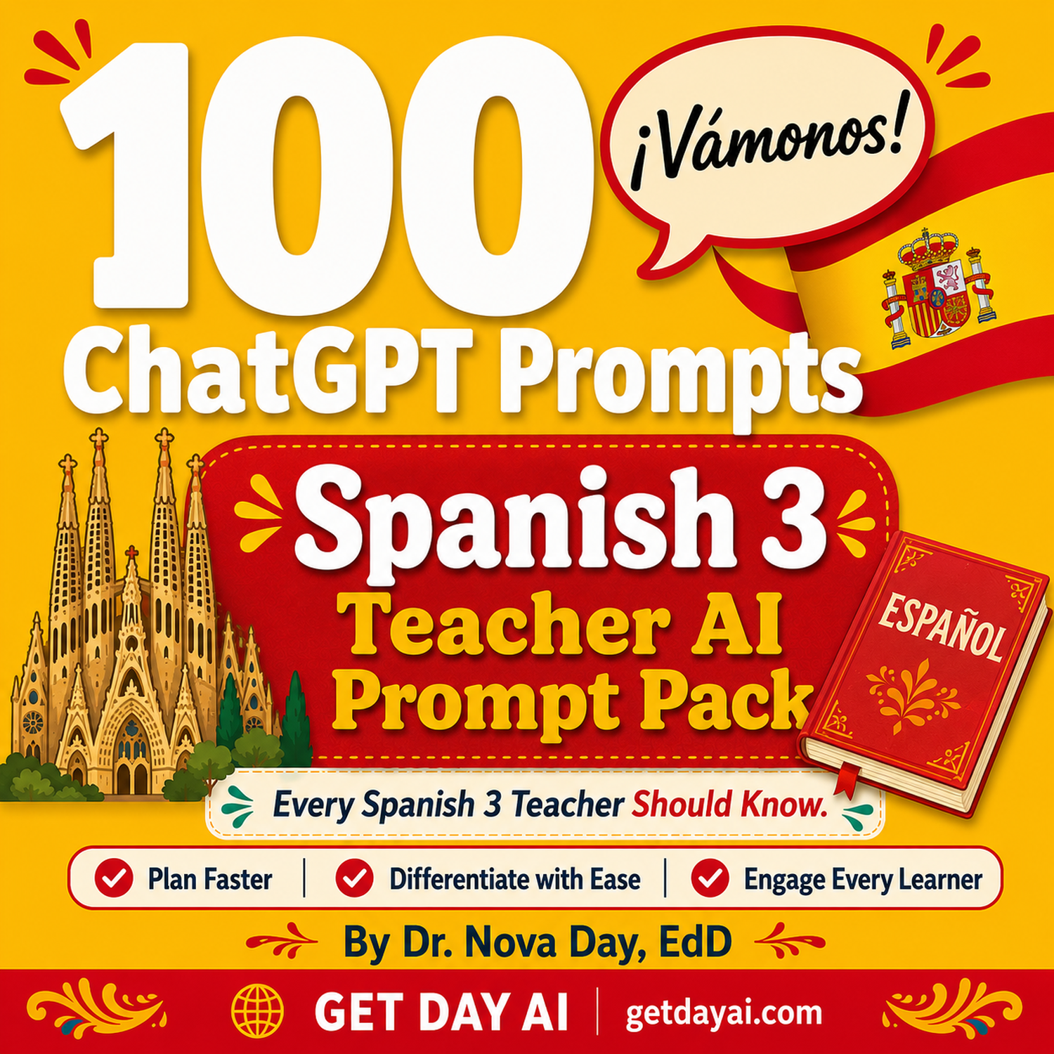 100 ChatGPT Prompts — Spanish 3 Teacher AI Prompt Pack