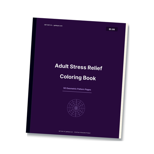 Stress Relief Coloring Book — cover