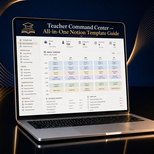 Teacher Command Center — All-in-One Notion Template Guide