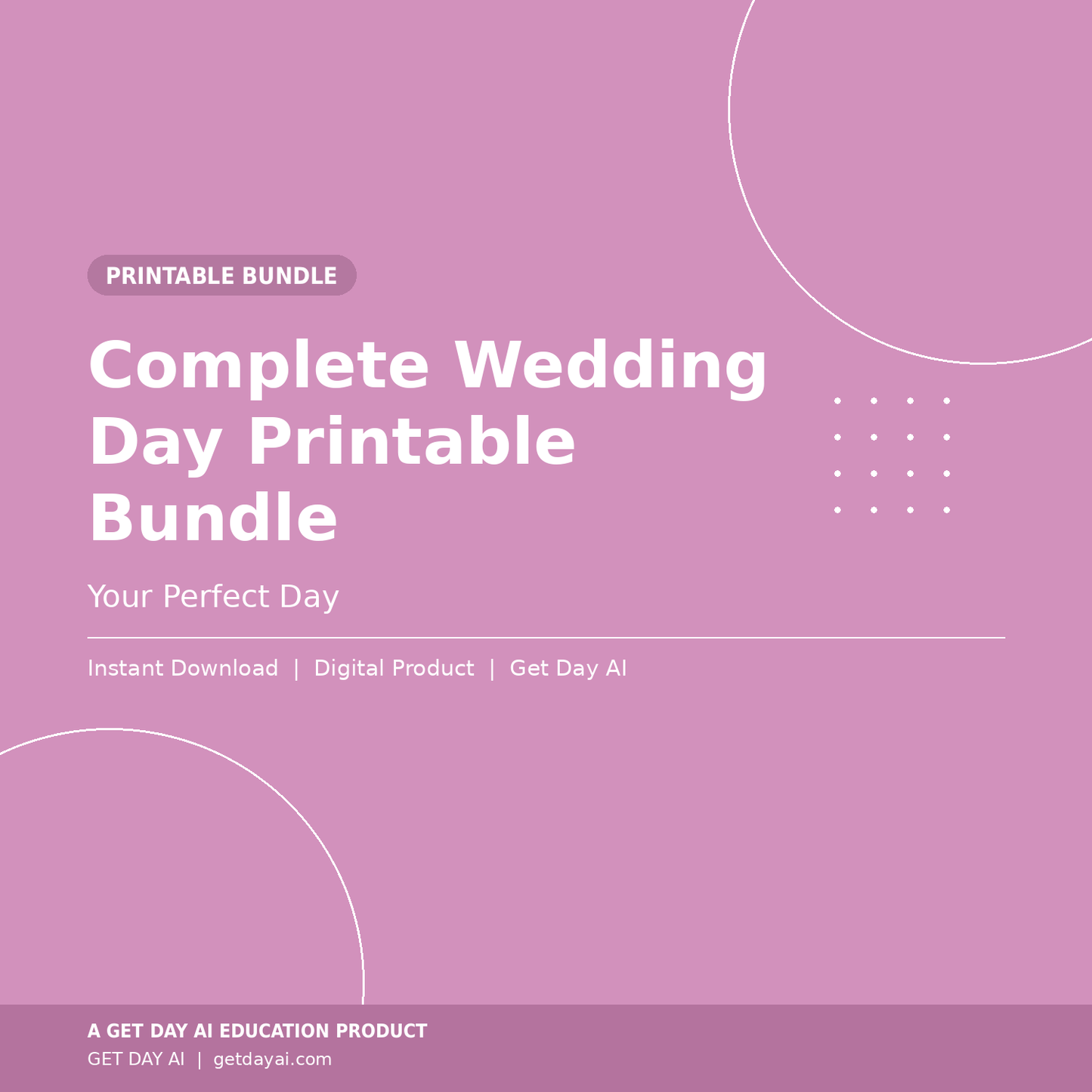 Wedding Day Printable Bundle