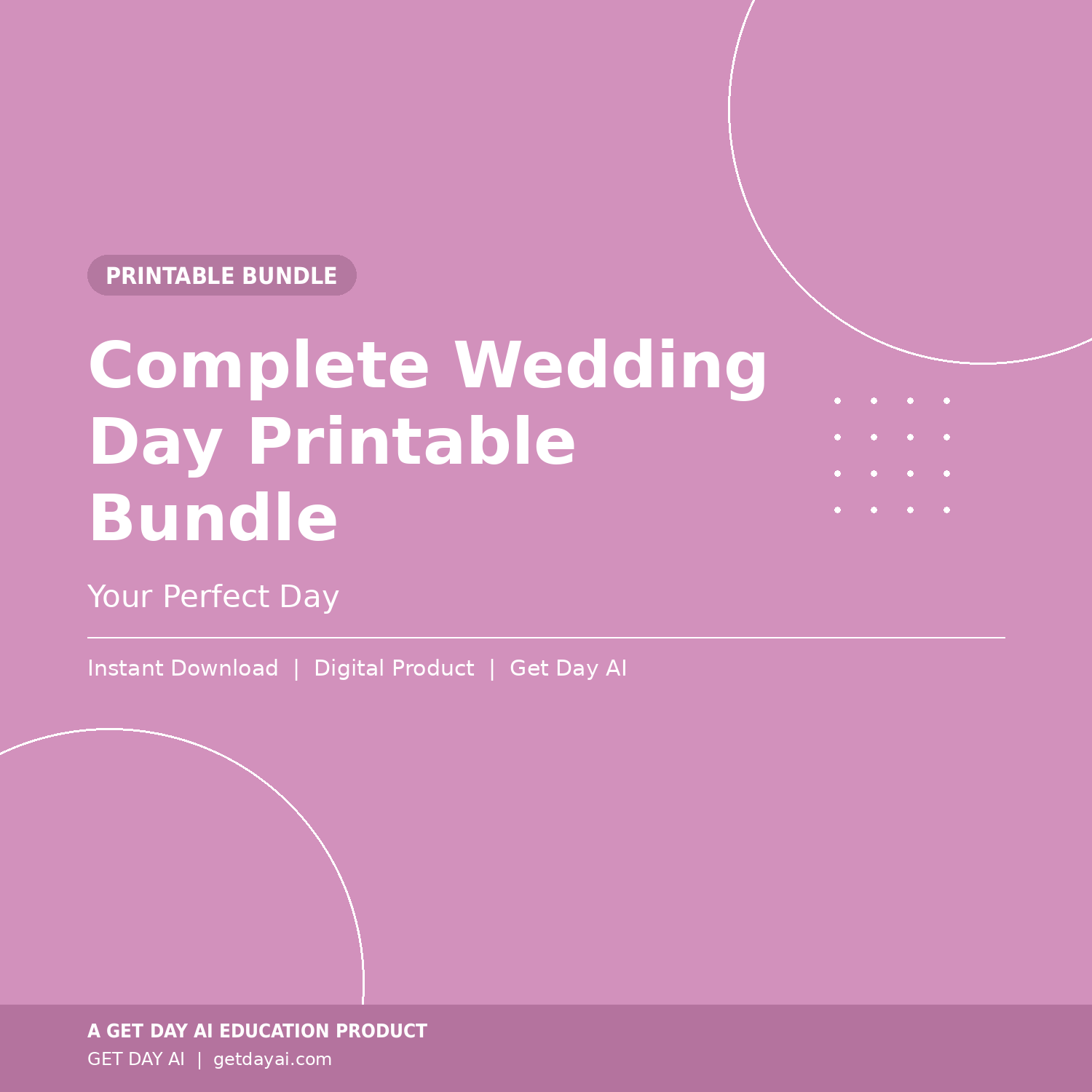 Wedding Day Printable Bundle