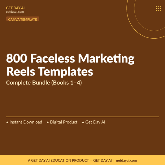 800 Faceless Marketing Reels Templates — Complete Bundle