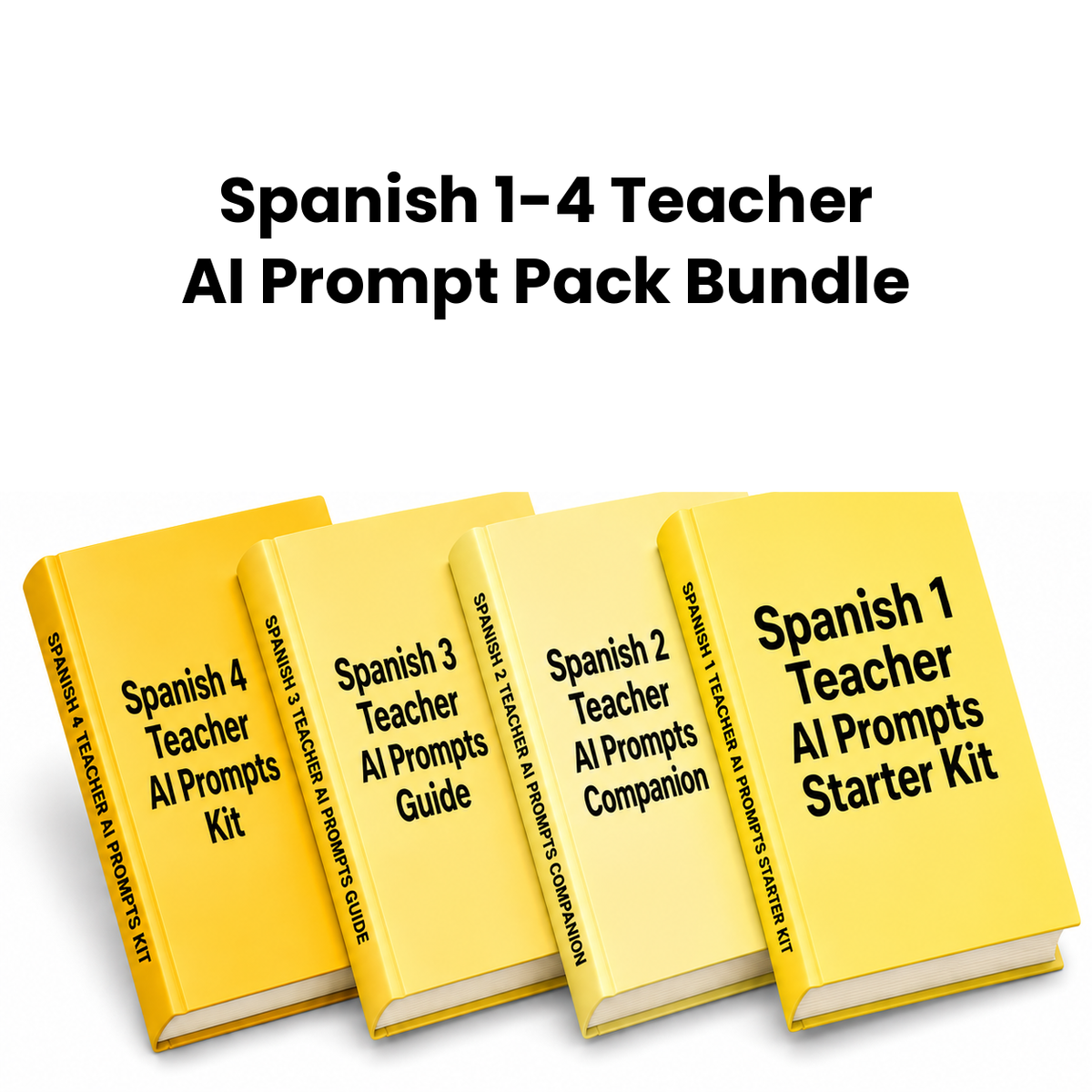 Spanish 1-4 Teacher AI Prompt Pack Bundle